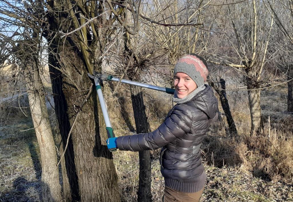 Lea bei der Arbeit Lea bei der Arbeit