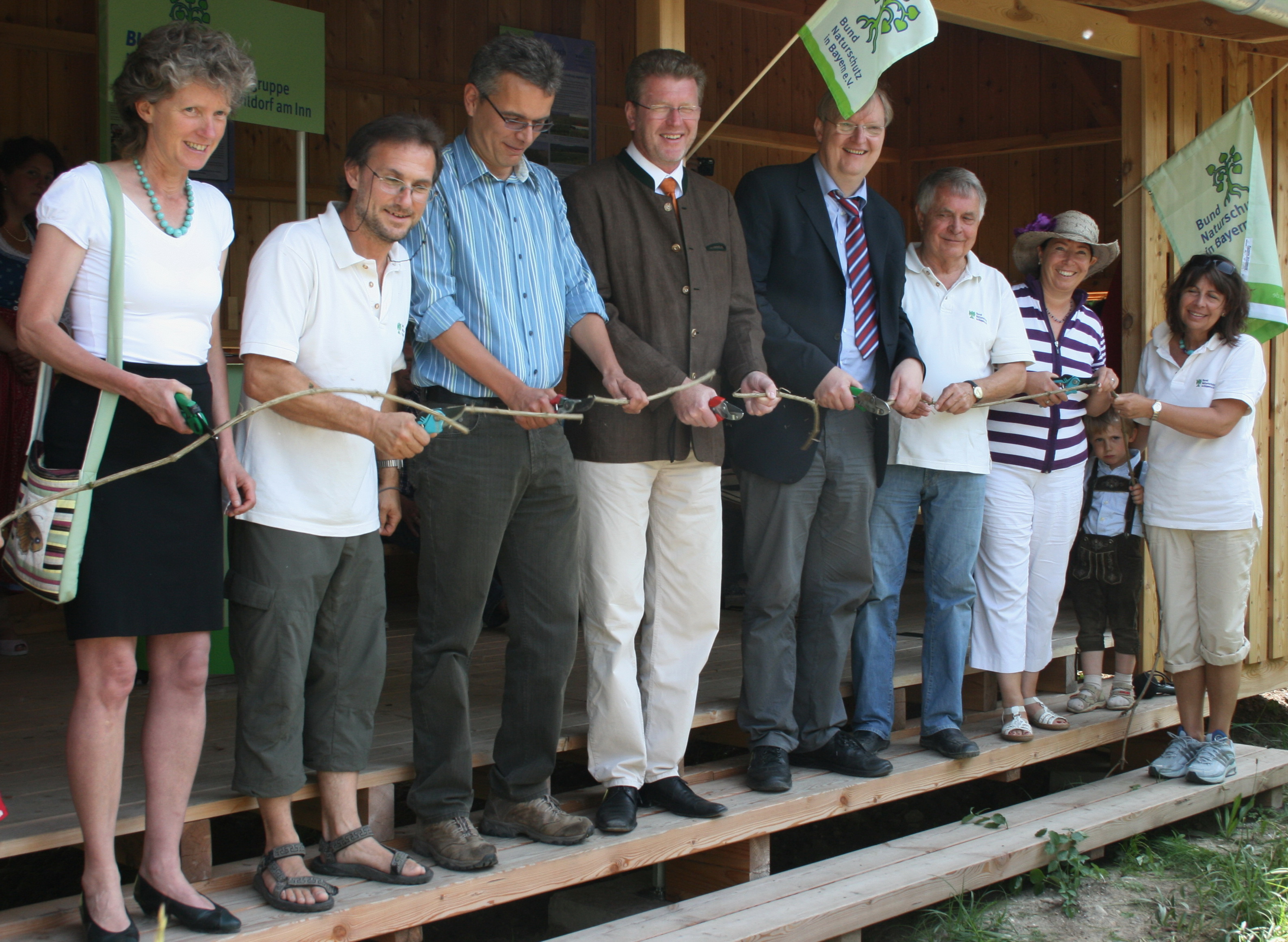 Eröffnung der Beobachtungshütte an der BN-Kiesgrube